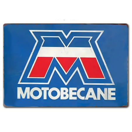 Plaque Murale Métal "MOTOBECANE" Art Déco Vintage