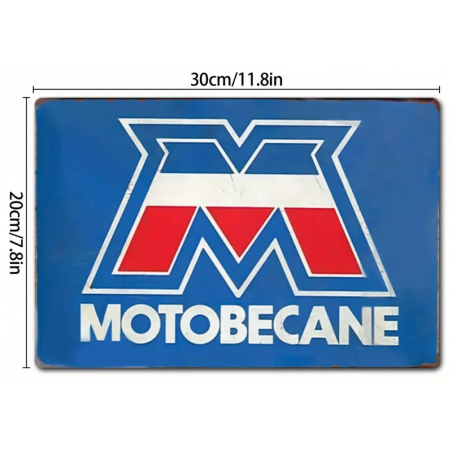 Plaque Murale Métal "MOTOBECANE" Art Déco Vintage