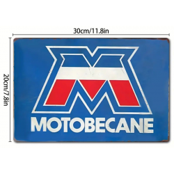 Plaque Murale Métal "MOTOBECANE" Art Déco Vintage