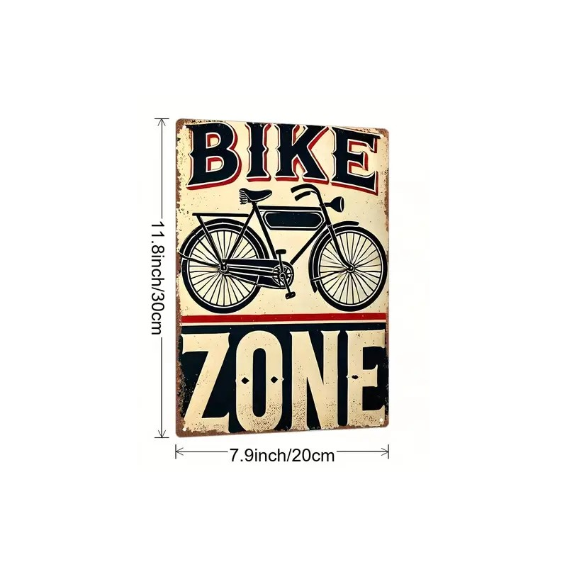 Plaque Métal Décorative 30x20 Cm – Cyclisme Et Course De Vélo (Neuf, Générique)
