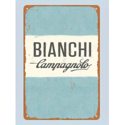Plaque Murale Métal "BIANCHI CAMPAGNOLO" Art Déco Vintage