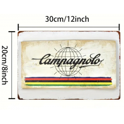 Plaque Murale Métal "CAMPAGNOLO" Art Déco Vintage