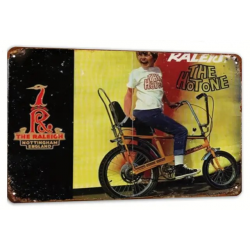 Plaque Murale Métal "THE RALEIGH" Art Déco Vintage