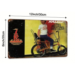 Plaque Murale Métal "THE RALEIGH" Art Déco Vintage