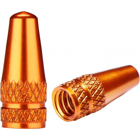 Bouchon de valve Presta Orange (La paire - lot de 2)