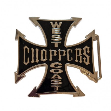 Boucle De Ceinture West Coast Choppers Noir / Chrome