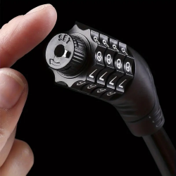 Antivol à Câble 60cm en Acier Réinitialisable à 4 Chiffres