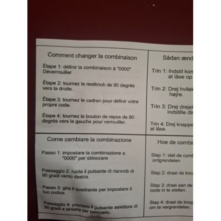 Antivol à Câble 60cm en Acier Réinitialisable à 4 Chiffres