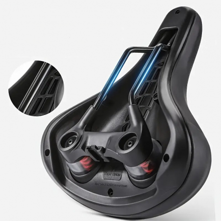 Selle Vélo WB Respirante Confortable Noir
