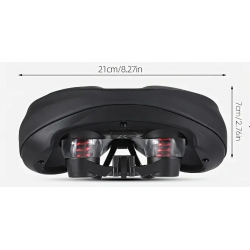 Selle Vélo WB Respirante Confortable Noir