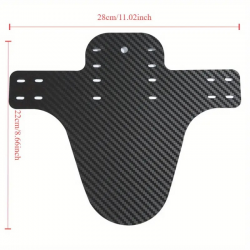 Garde-Boue Avant Ou Arrière Noir Aspect Carbone