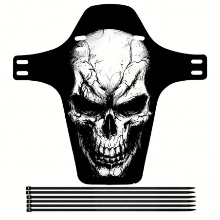 Garde-Boue Avant ou Arrière Noir Skull XL