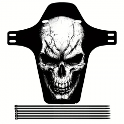 Garde-Boue Avant ou Arrière Noir Skull XL