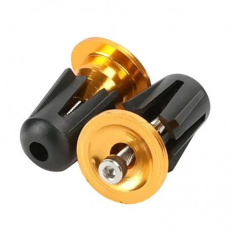 Embout de guidon Vélo Alu Light Or