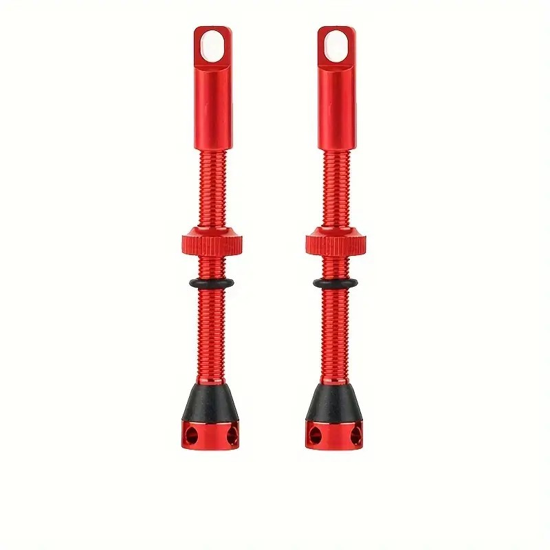 VALVE TUBELESS PRESTA CUSTOM ROUGE 60MM (X2)