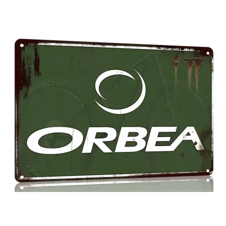 Plaque Murale Métal "ORBEA" Art Déco Vintage