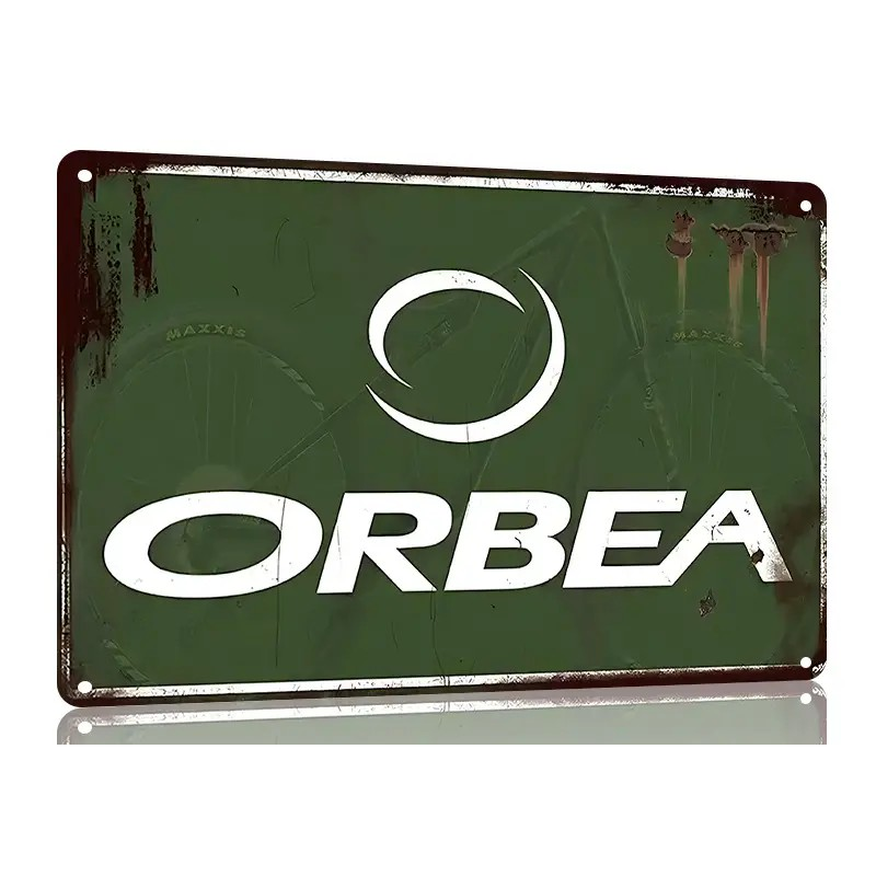 Plaque Murale Métal "ORBEA" Art Déco Vintage