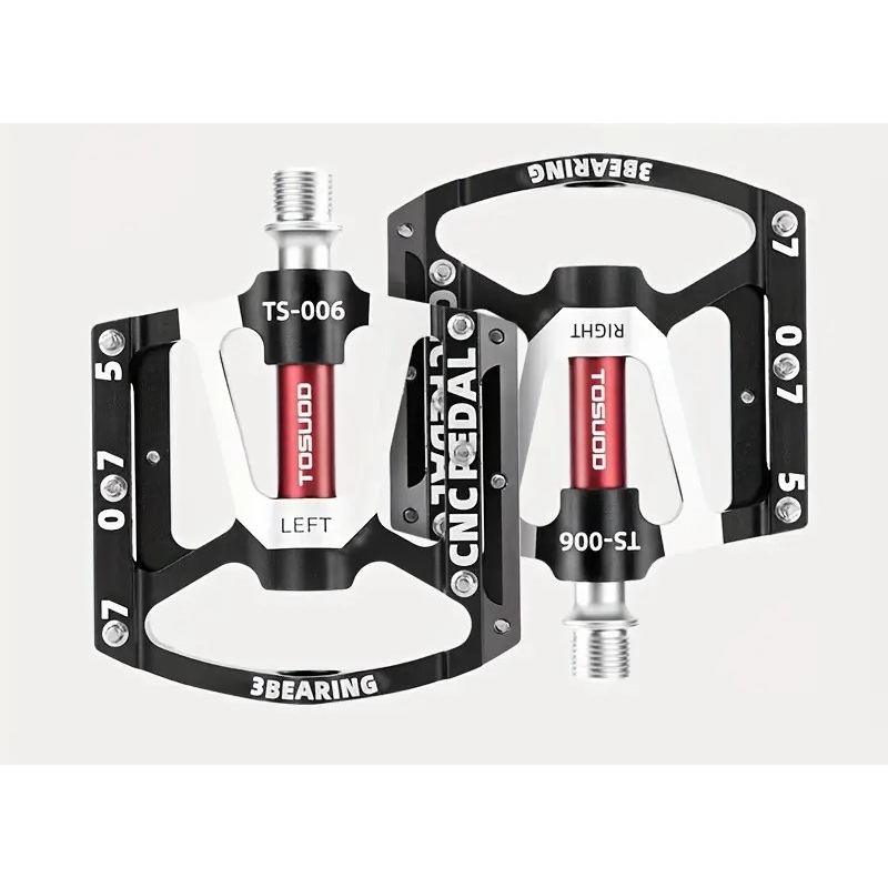 Pédales Vélo Alu CNC / Corps Aluminium / 3 Roulements / Noir 9/16 Pédales Vélo Alu CNC / Corps Aluminium / 3 Roulements / Noir 9/16