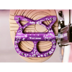 Pédales Vélo CAT Alu CNC / 3 Roulements / Violet 9/16