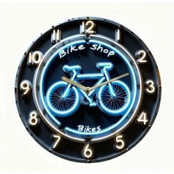 Horloge Murale Ronde Magasin De Vélo "BIKE SHOP" Art Déco