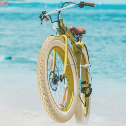 Pneu Vélo crème 26 pouces Knobby 26 x 2.125 Crème 57-559