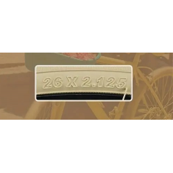 Pneu Vélo crème 26 pouces Knobby 26 x 2.125 Crème 57-559