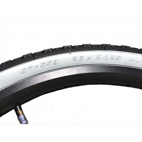 Pneu Vélo Flanc Blanc 26 x 2.125 Knobby Pneu Vélo Flanc Blanc 26 x 2.125 Knobby