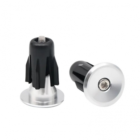 Embout de guidon Vélo Alu Light Silver