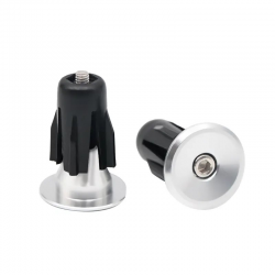 Embout de guidon Vélo Alu Light Silver