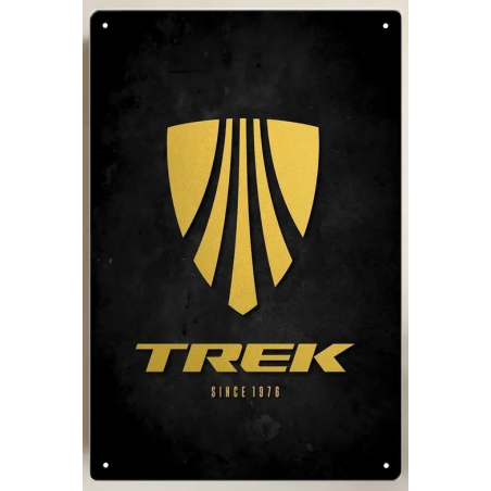 Plaque Murale Métal "TREK" Art Déco Vintage