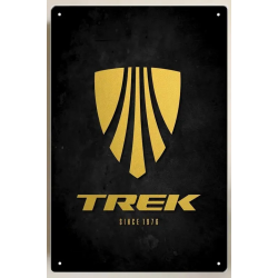Plaque Murale Métal "TREK" Art Déco Vintage