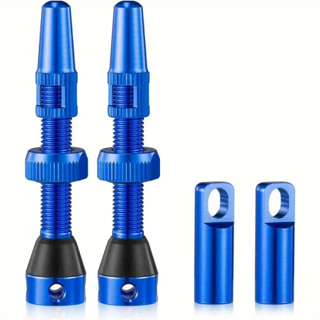 VALVE TUBELESS PRESTA CUSTOM BLEU 44MM (X2)