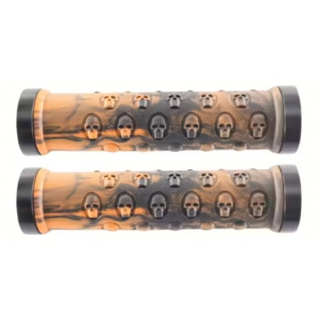 Poignée Skull Lock-Off Noir / Orange