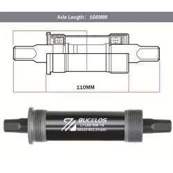 Boitier de pédalier BB Set Fatbike 110x166mm