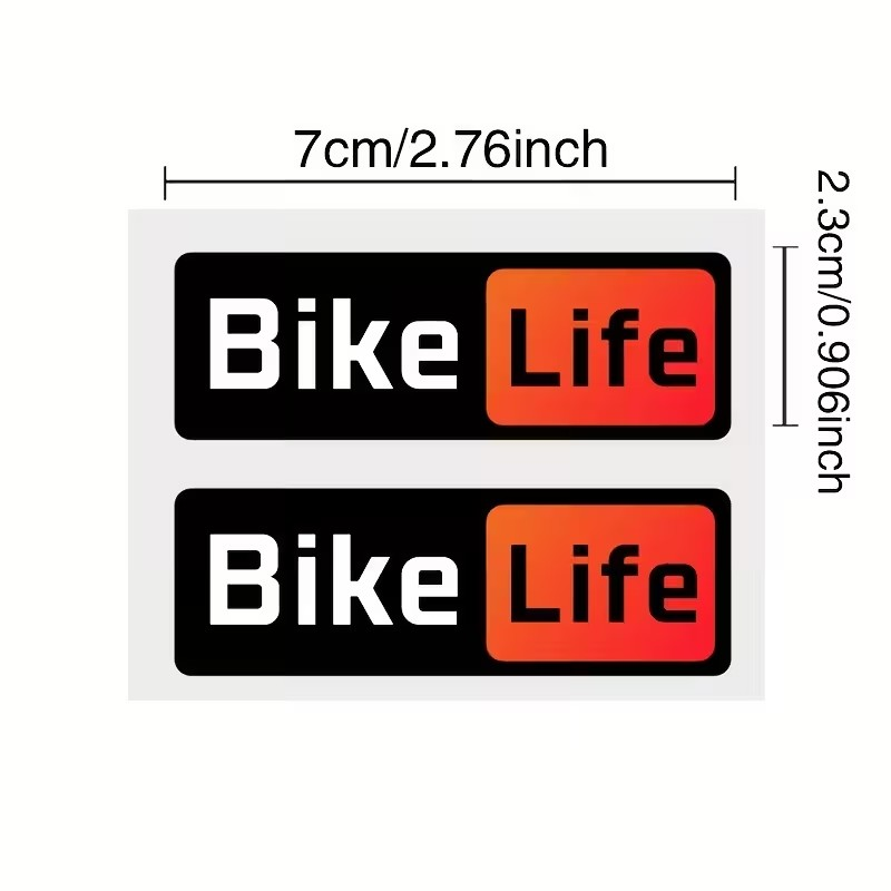 Sticker de cadre Bike Life Rouge (Lot de 2) Sticker de cadre Bike Life Rouge (Lot de 2)