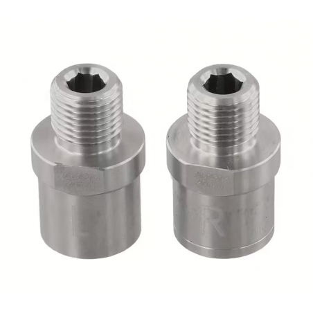 Adaptateur de pédalier 1/2 à 9/16 Argent