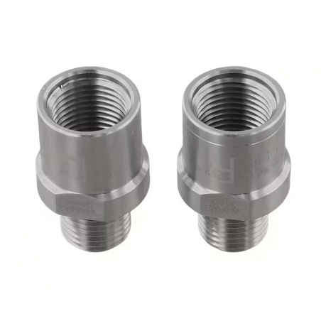 Adaptateur de pédalier 1/2 à 9/16 Argent