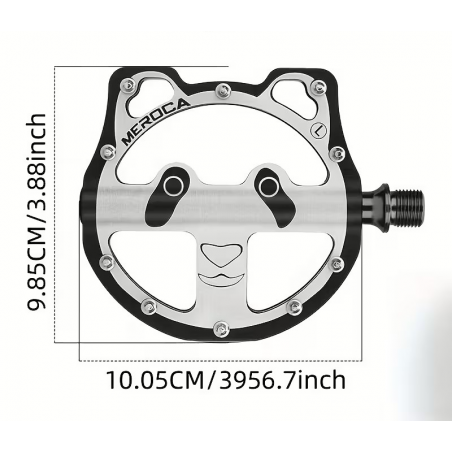 Pédales Vélo PANDA Alu CNC / 3 Roulements / 9/16 Pédales Vélo PANDA Alu CNC / 3 Roulements / 9/16
