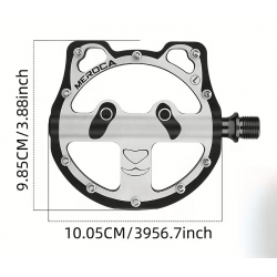 Pédales Vélo PANDA Alu CNC / 3 Roulements / 9/16