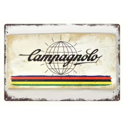 Plaque Murale Métal "CAMPAGNOLO" Art Déco Vintage
