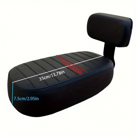 Siège De Porte Bagage Arrière Epais Avec Dosseret Pour Passager Vélo Siège De Porte Bagage Arrière Epais Avec Dosseret Pour Passager Vélo