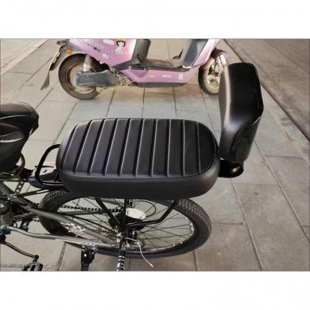 Siège De Porte Bagage Arrière Epais Avec Dosseret Pour Passager Vélo Siège De Porte Bagage Arrière Epais Avec Dosseret Pour Passager Vélo