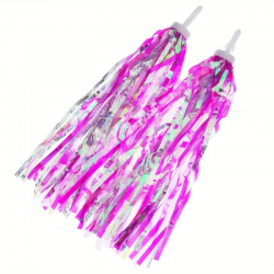 Franges de guidon rose