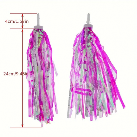 Franges de guidon rose Franges de guidon rose