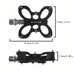 Pédales Vélo BUTTERFLY Alu Noir / 9/16