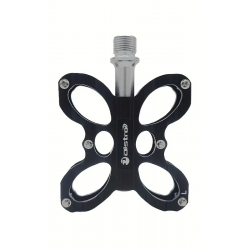 Pédales Vélo BUTTERFLY Alu Noir / 9/16