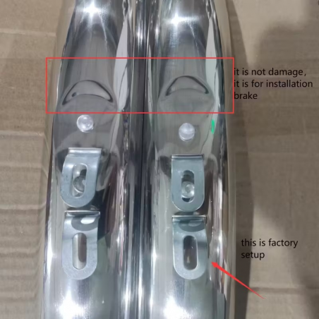 Garde-Boue Court 28" Chrome 50mm