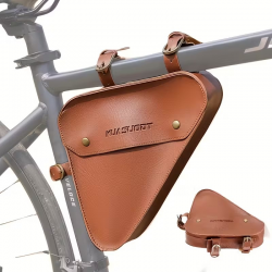Sacoche de cadre vélo marron rétro