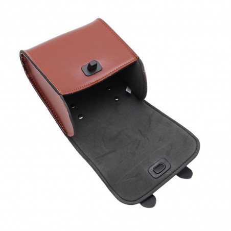 Sacoche de guidon marron pour vélo ou trottinette