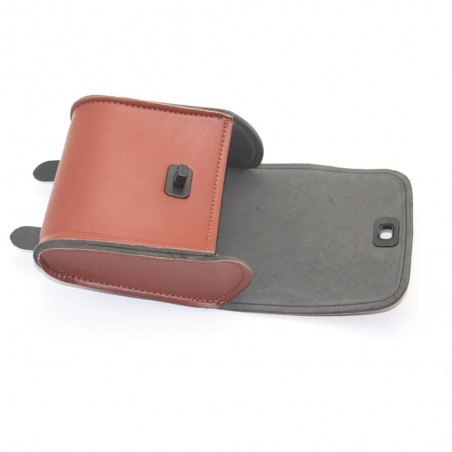 Sacoche de guidon marron pour vélo ou trottinette